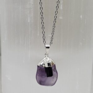 Amethyst with Black Tourmaline