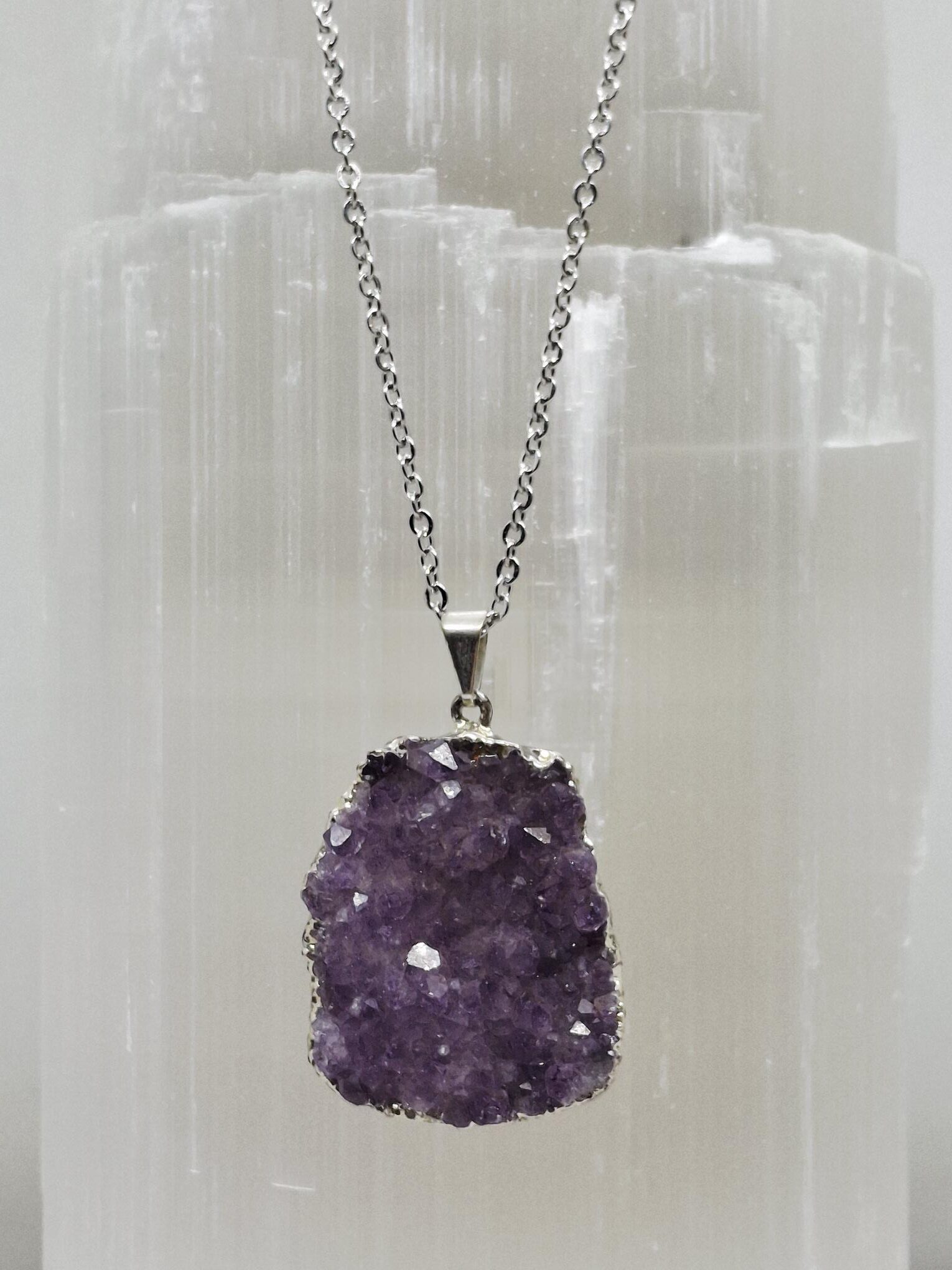 Amethyst Geode Pendant
