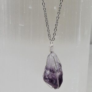 Amethyst wire wrapped Point