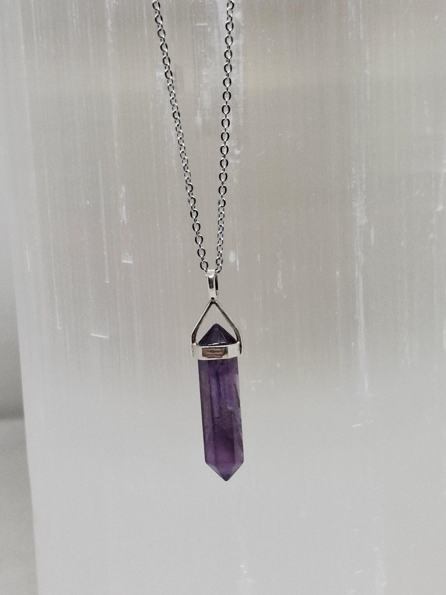 Amethyst Point in 925 Silver
