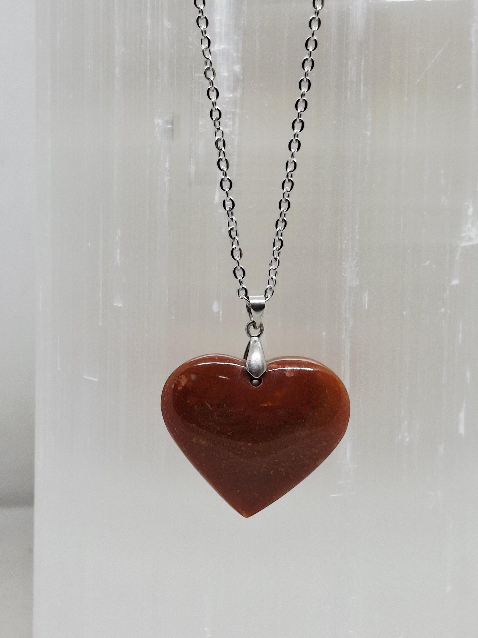 Ocean Jasper Heart Pendant