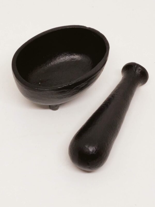 Cast Iron Mortar and Pestle - Image 2