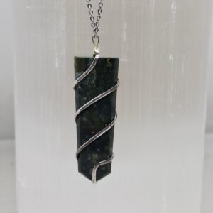 Bloodstone wrapped Pendant