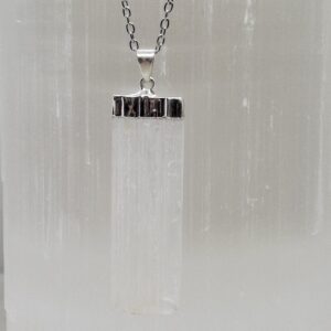 Selenite Plate Pendant