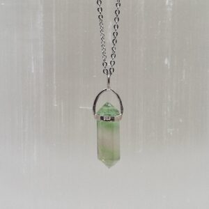 Fluorite Point (2cm) in 925 Silver