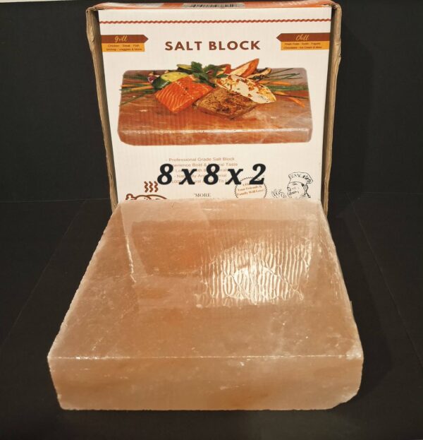 Himalayan Salt Cooking Block Slab 8x8x2 Inch - Gnosis Crystal Shop